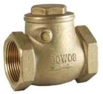 4" Brass Swing Check Valve FxF Threaded Ends